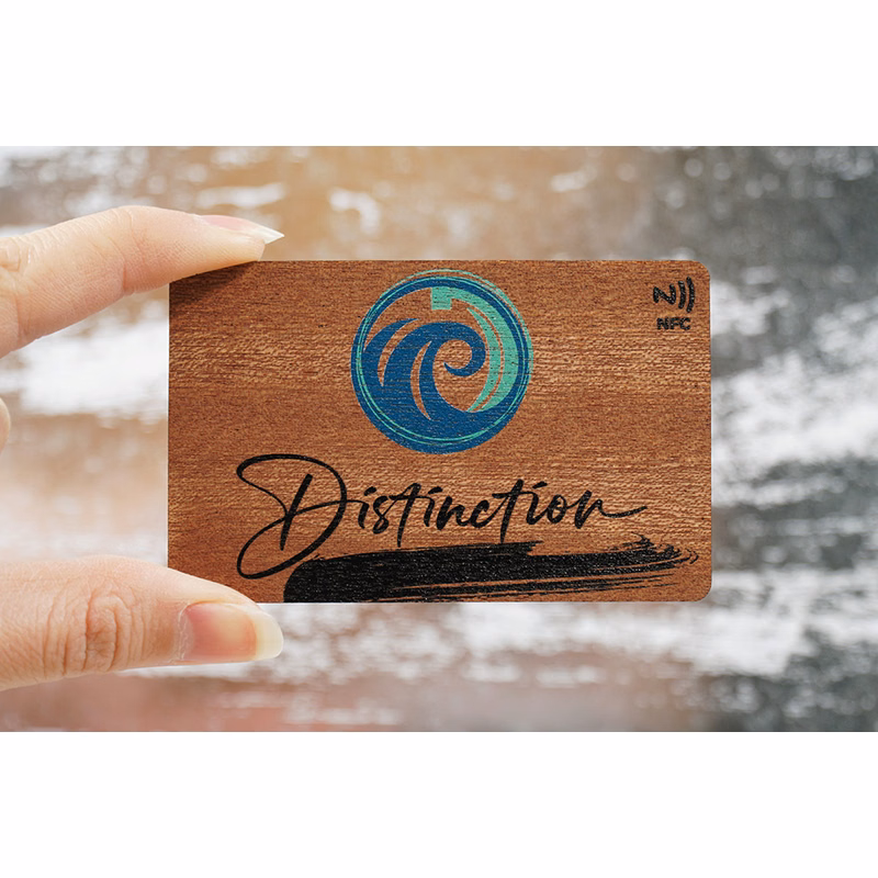 Wood NFC Business Cards