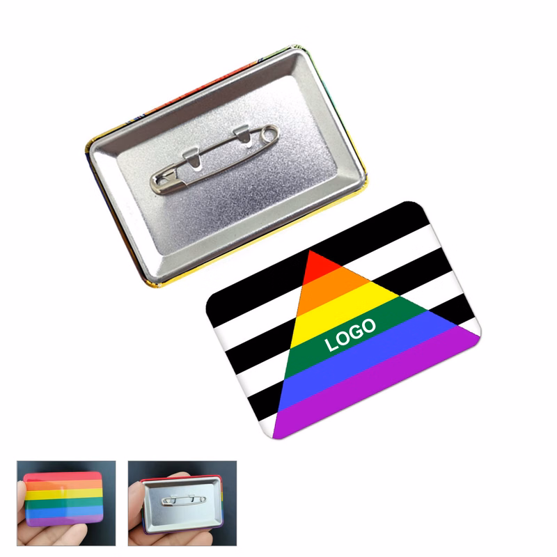 Rainbow Rectangle Button (direct import)