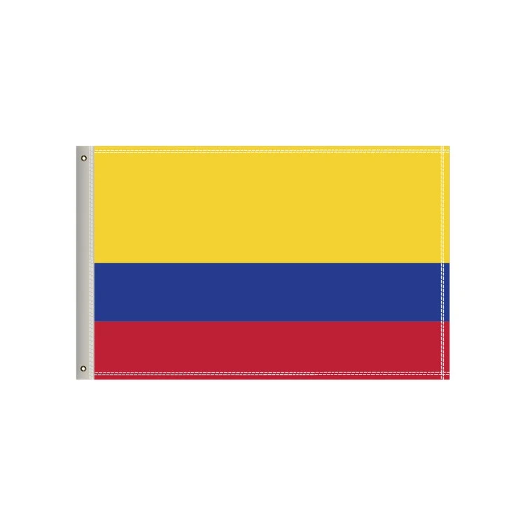 National Flag, Columbia, Single-Sided - 36"W x 24"H 1