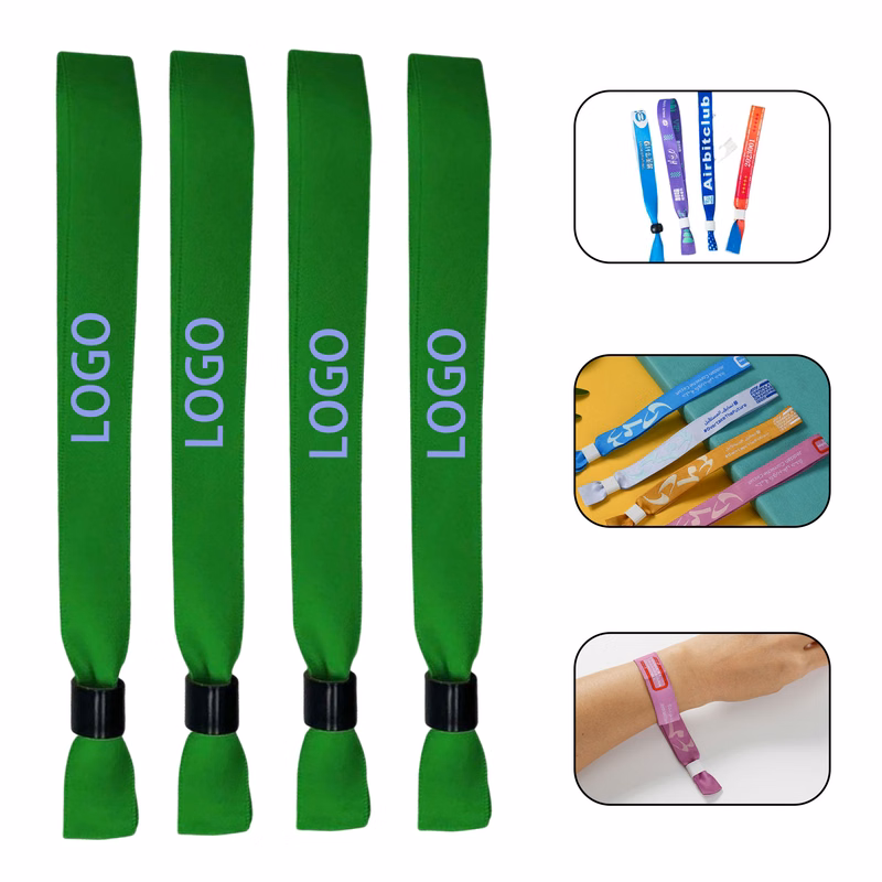 Full Color Dye Sublimated Polyester Adjustable Wristband