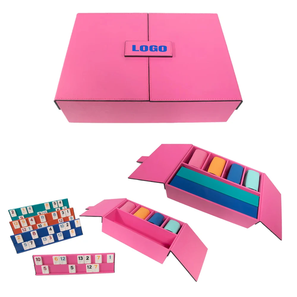 Genuine Leatherette Rummikub Set 1