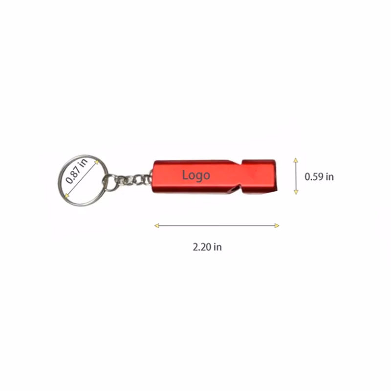 Aluminum Whistle With Key Chain