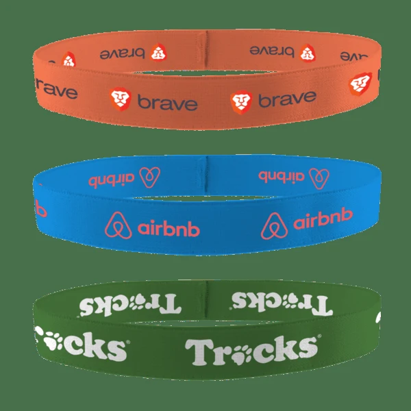 3/4" Dye Sublimated Stretchy Elastic Headband 1