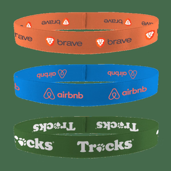 3/4" Dye Sublimated Stretchy Elastic Headband