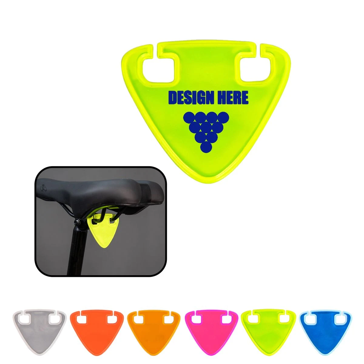 Bike Reflector Triangle Pendant 1