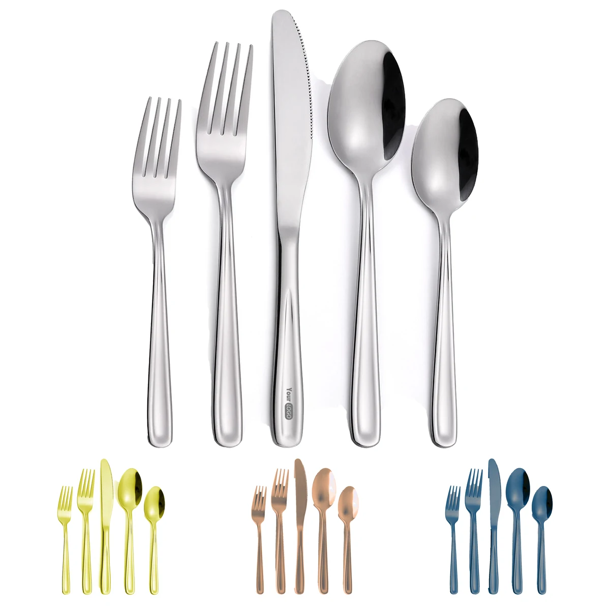Stainless Steel High-Quality Tableware Set ?C Perfect For Daily Use 1