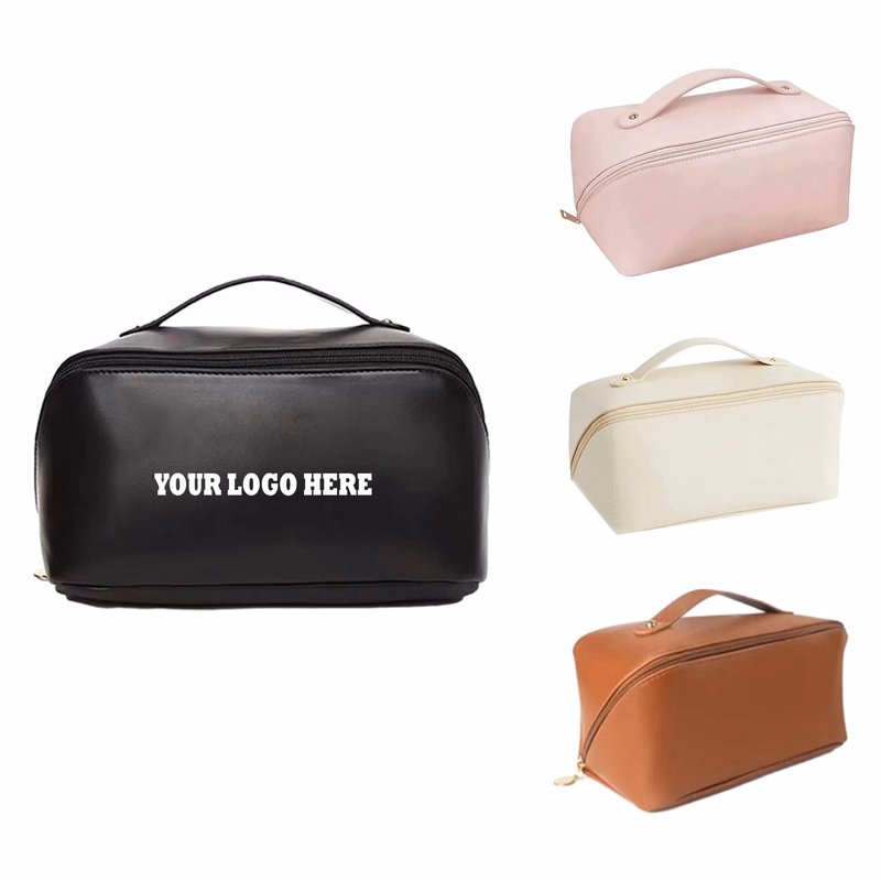 PU Stain Resistant Makeup Storage Pillow Bag MOQ 100PCS