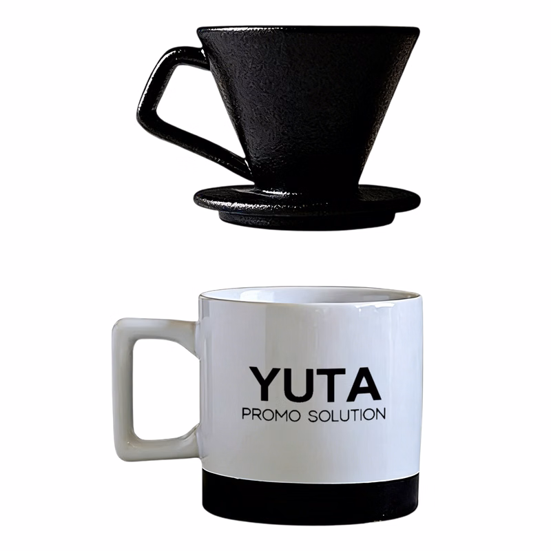 15oz Ceramic Hand-Brewed Coffee Filter Cup Set