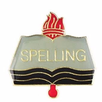 Spelling Scholastic Pin