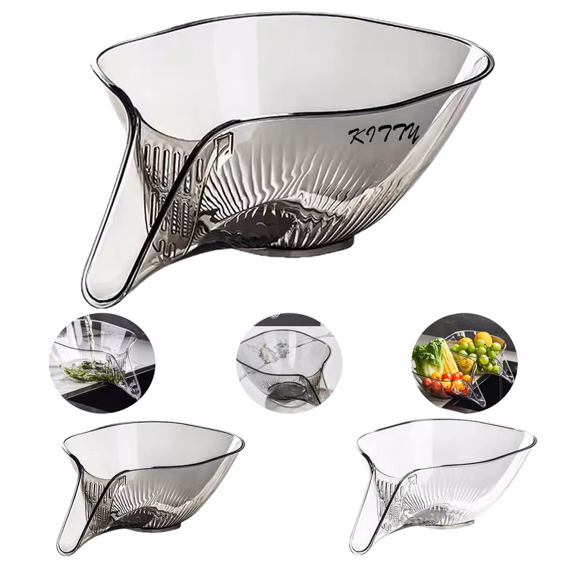 Household Rice Washing and Vegetable Draining Basket