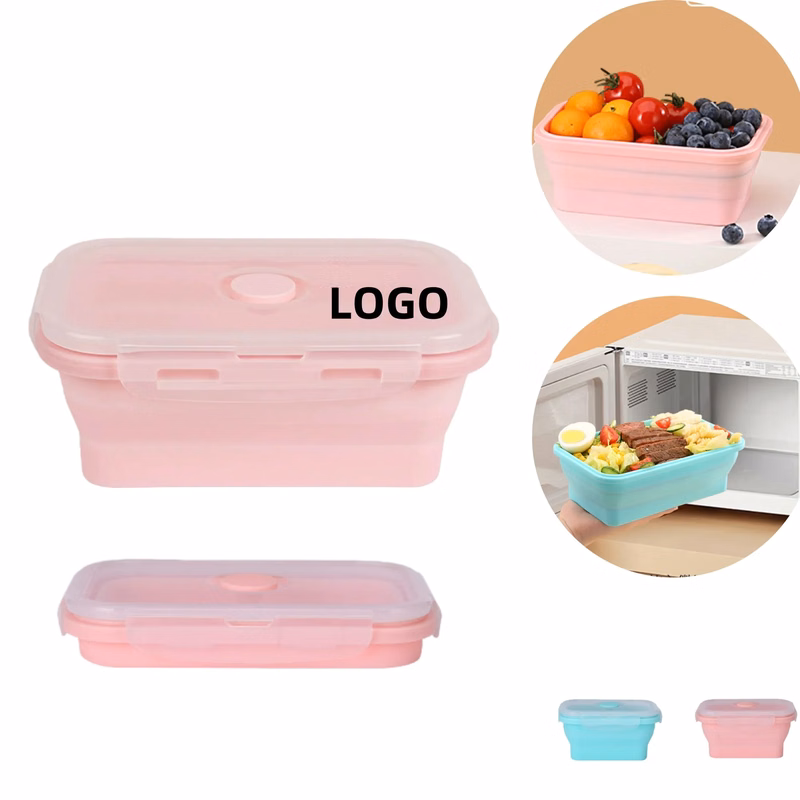 Silicone Lunch Box Collapsible Fridge Food Storage Container