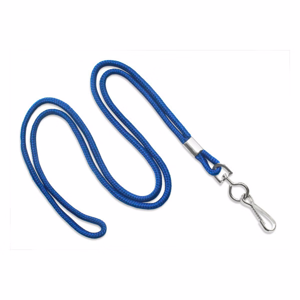 1/8" Blank Lanyard w/Swivel Hook (Royal Blue)