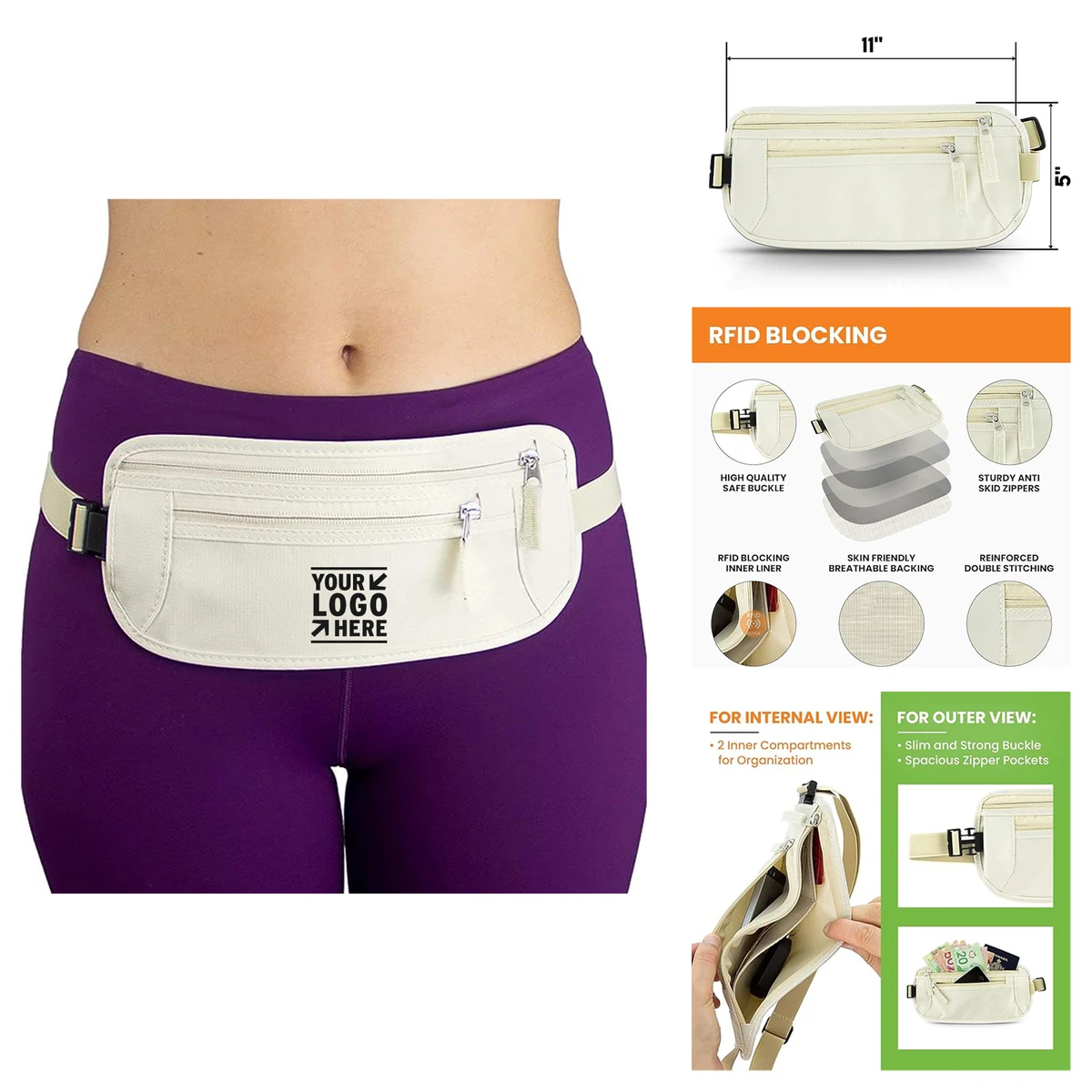 Travel Hidden Money Belt 1