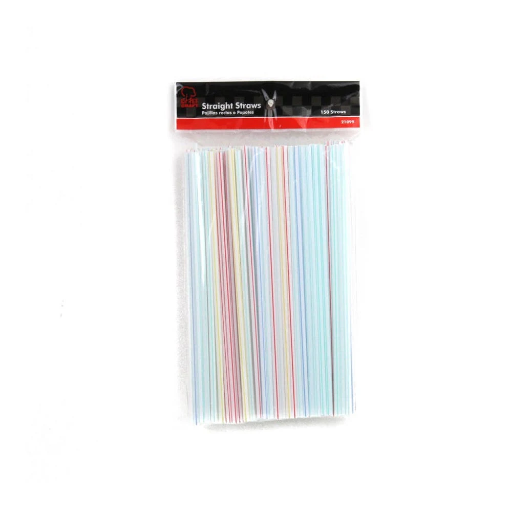 Straight Straws - 150 pack Assorted Colors 1