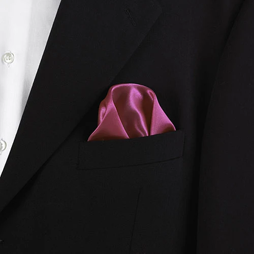 Fuchsia Pocket Squares Silk 1
