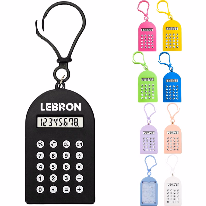 Mini Calculator Keychain w/ Maze Puzzle