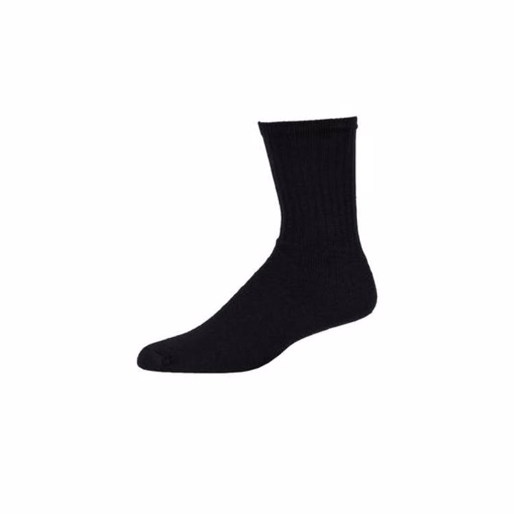 Crew Sport Socks - Black 9-11 Cotton