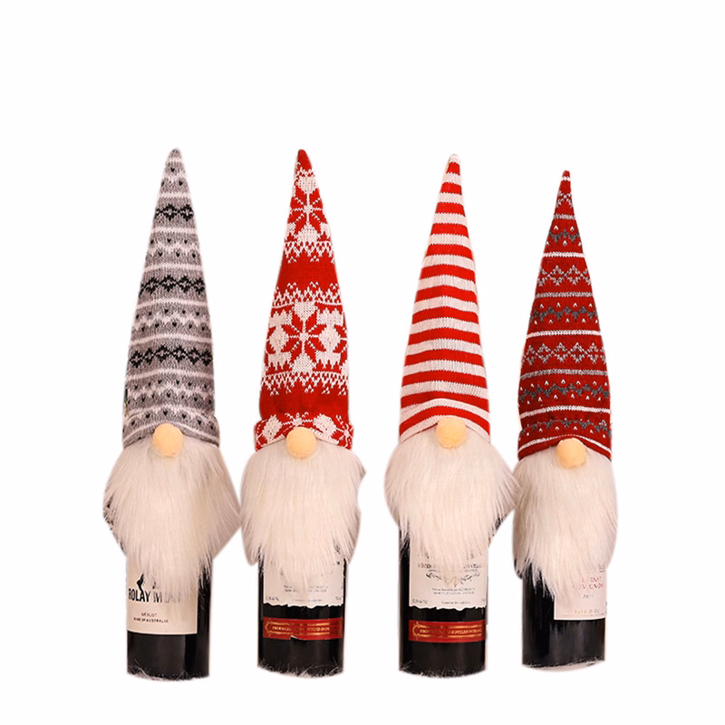 Christmas Knitted Wine Bottle Cover