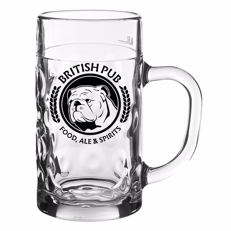 0.5 liter Libbey Munich Beer Stein (1 Color Imprint)