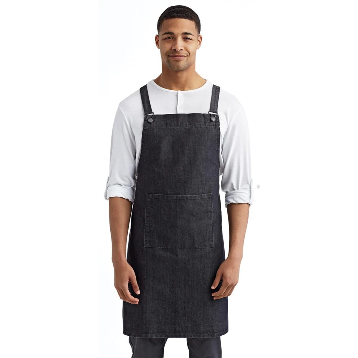 Cross Back Barista Bib Apron - RP129 1