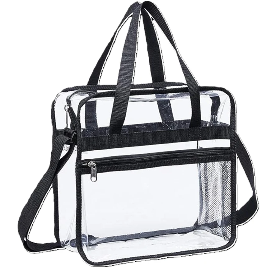 ClearPass Clear Shoulder Bag w/ Front Zipper Pocket 1