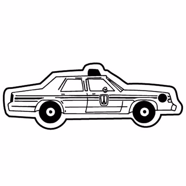 Police Car 1 Key Tag - Spot Color