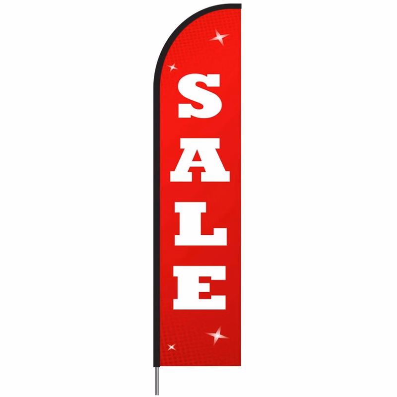 Sale Feather Flag Kit 15' Feet Feather Flag Sign Outdoor Banner