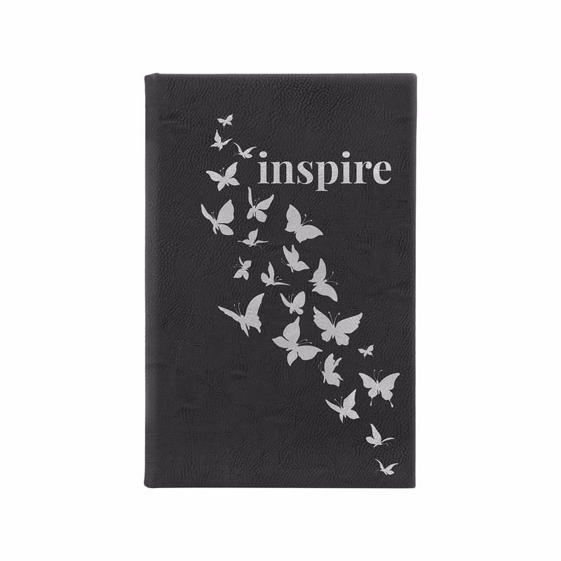 5" x 8" Black/Silver Leatherette Sketch Book