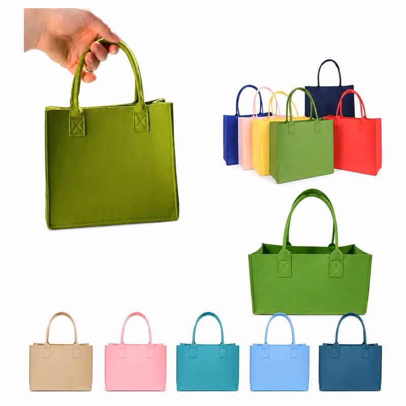 Soft Felted Carryall Purse
