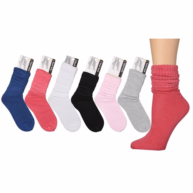 Women's Tipi Toe Crew Slouch Socks Assorted 9-11 1 Pack