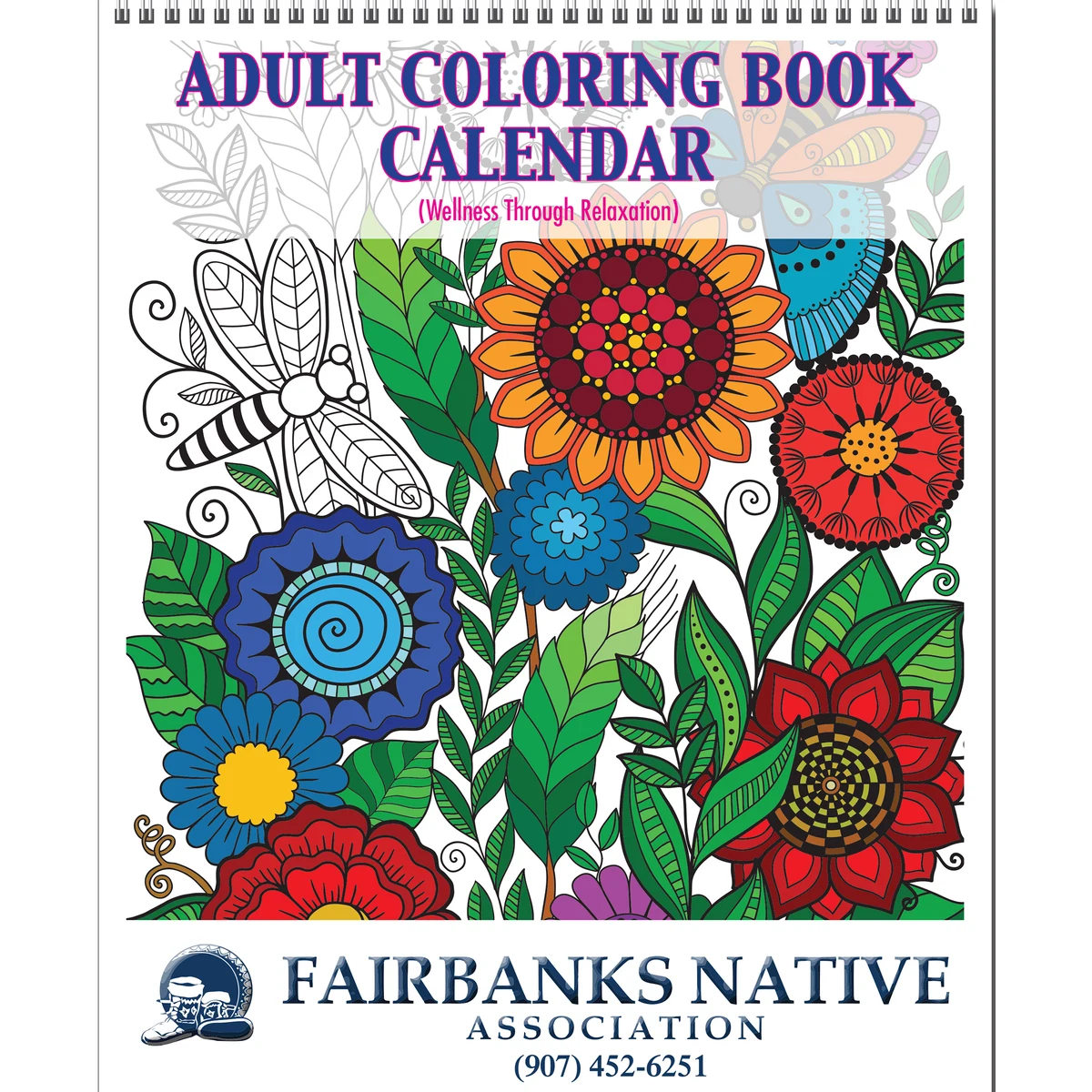 Adult Coloring Book Calendar 1