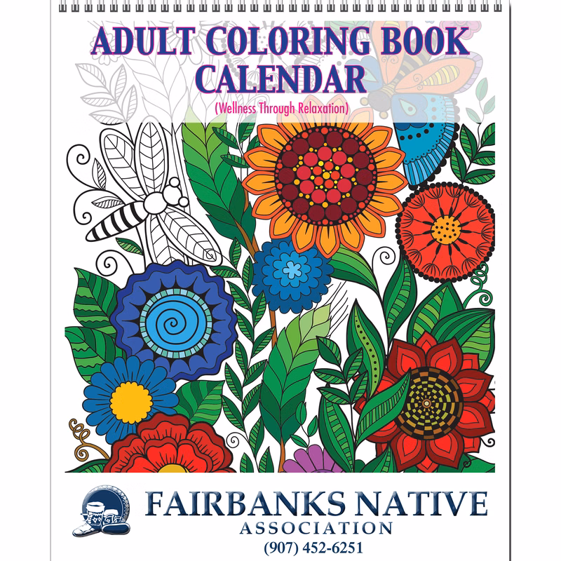 Adult Coloring Book Calendar
