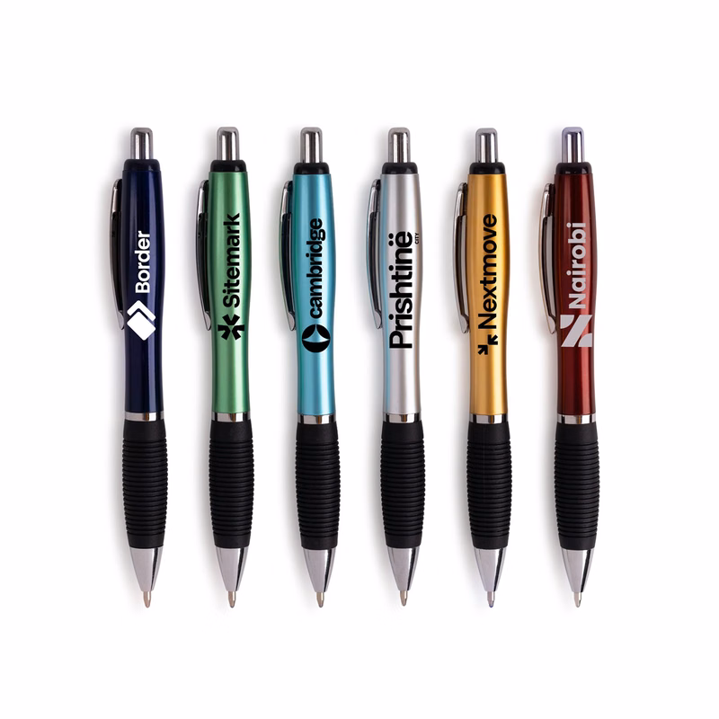 El-Gripper Click Pen - Silver Accents
