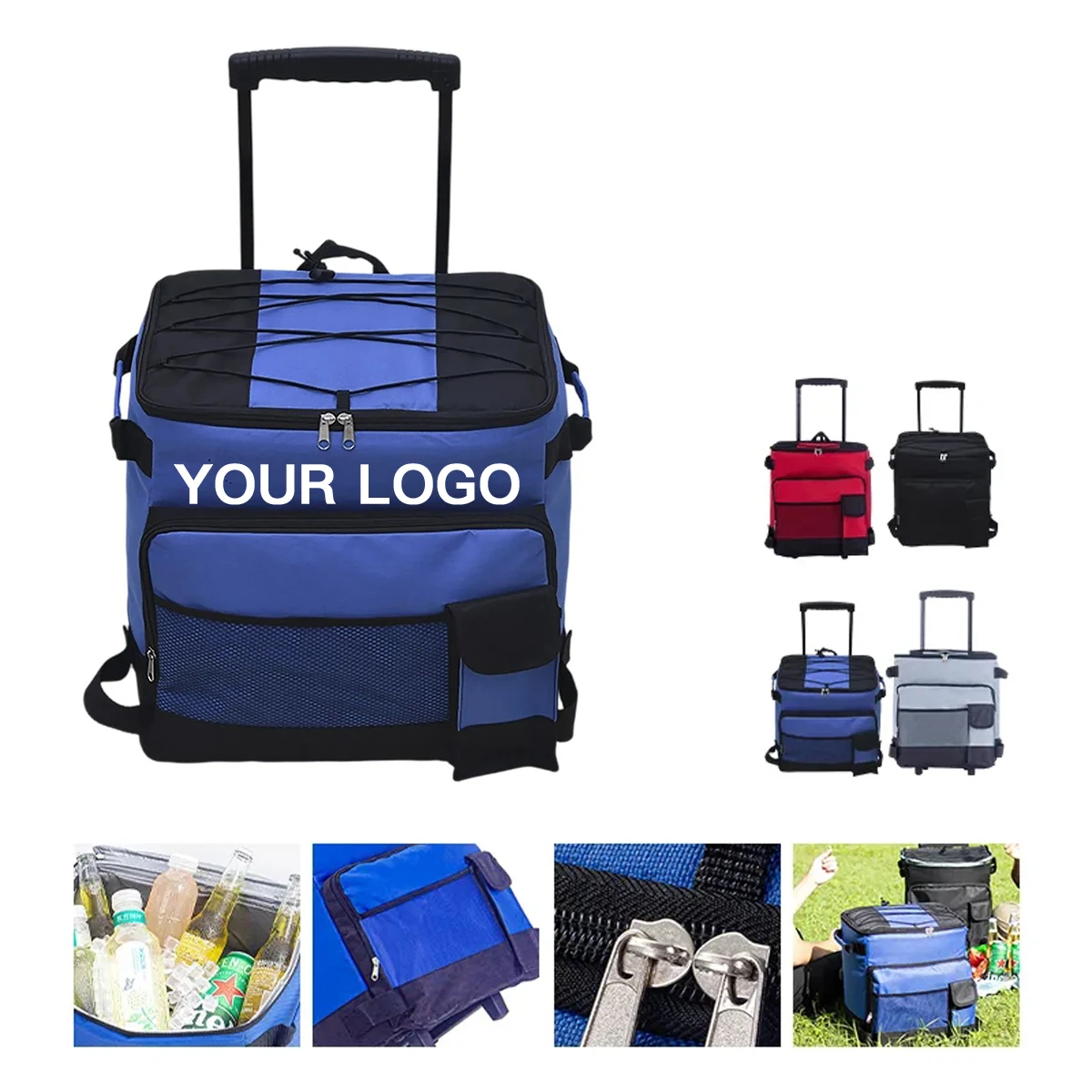 Oxford Picnic Bag with PEVA Lining 1