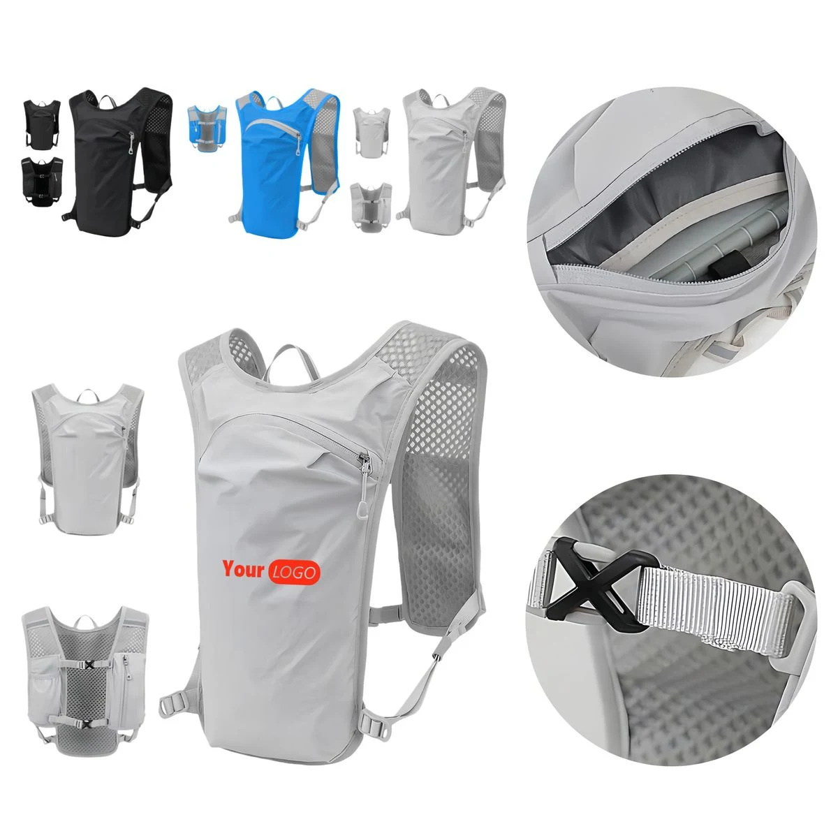Nylon Vest Style Outdoor Backpack 1