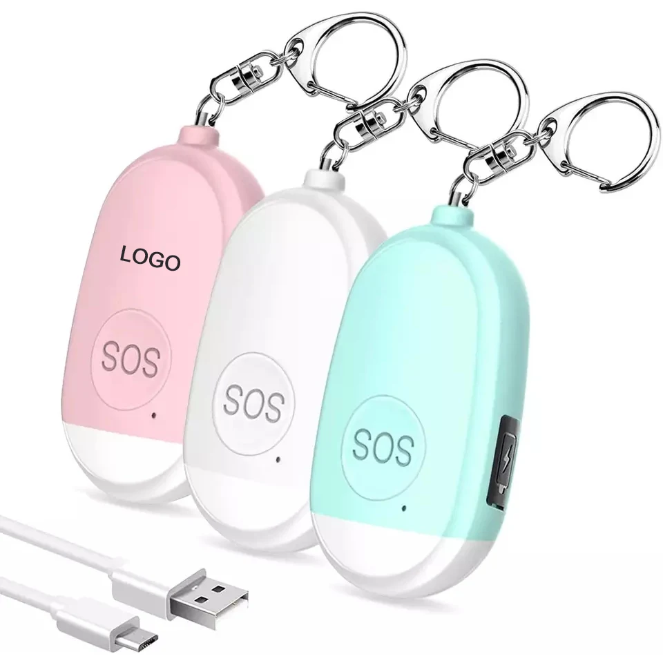 130dB Self Defense Alarm Keychain with Emergency Flashlight 1