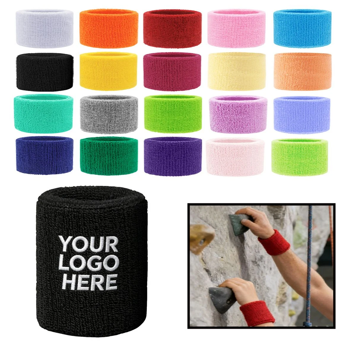 Thickened Protective Wrist Guard With Multi Color Embroidery Logo 1