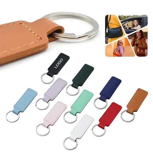 Double-Layer PU Leather Keychain 1