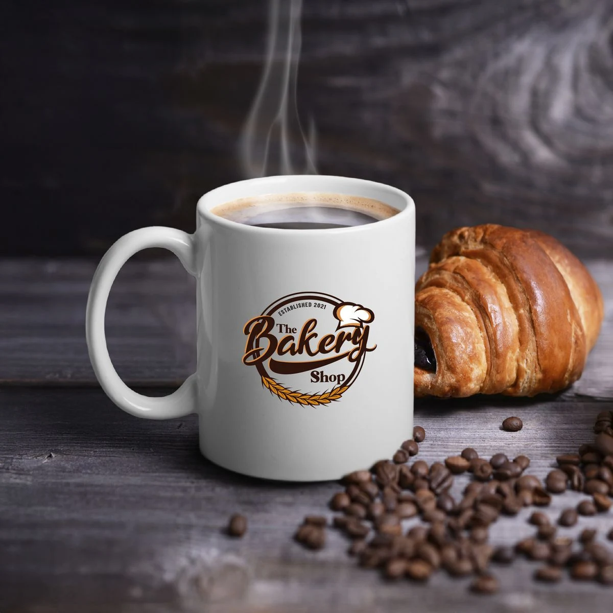 Fuzion 'C' Handle Mug - White 1
