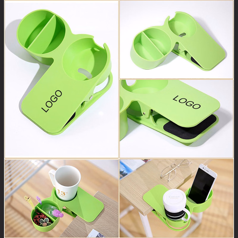 Plastic Table Desk Side Clip Cup Holder Clamp