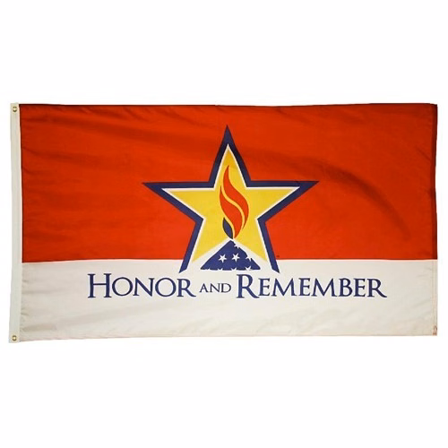 Honor & Remember 4" x 6" Rayon Stick Flag