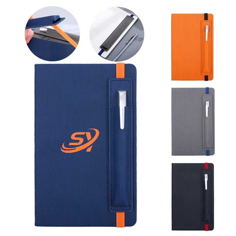 Custom A5 Notebook With Pen Sleeve 1