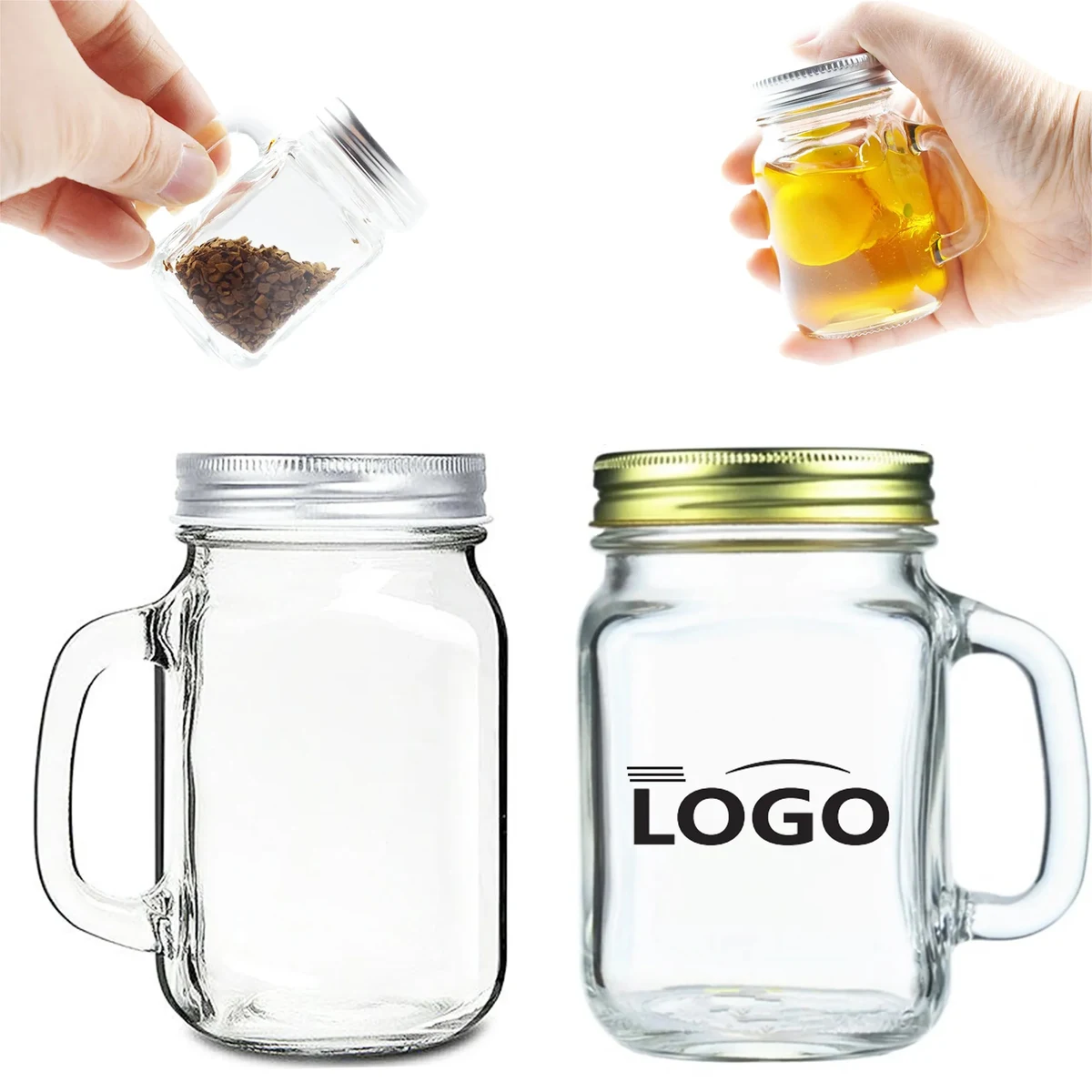 4 OZ Jam Jar With Handle 1