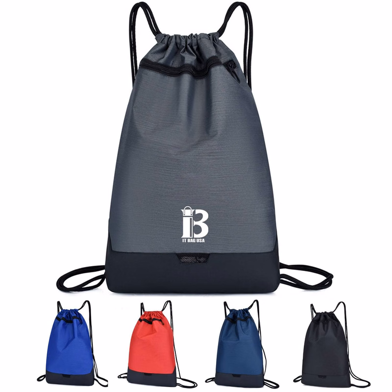 Oxford Large Capacity Drawstring backpack with zipper