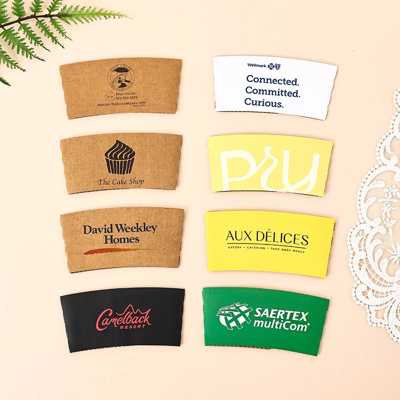 Kraft Paper Coffee Cup Sleeve 1