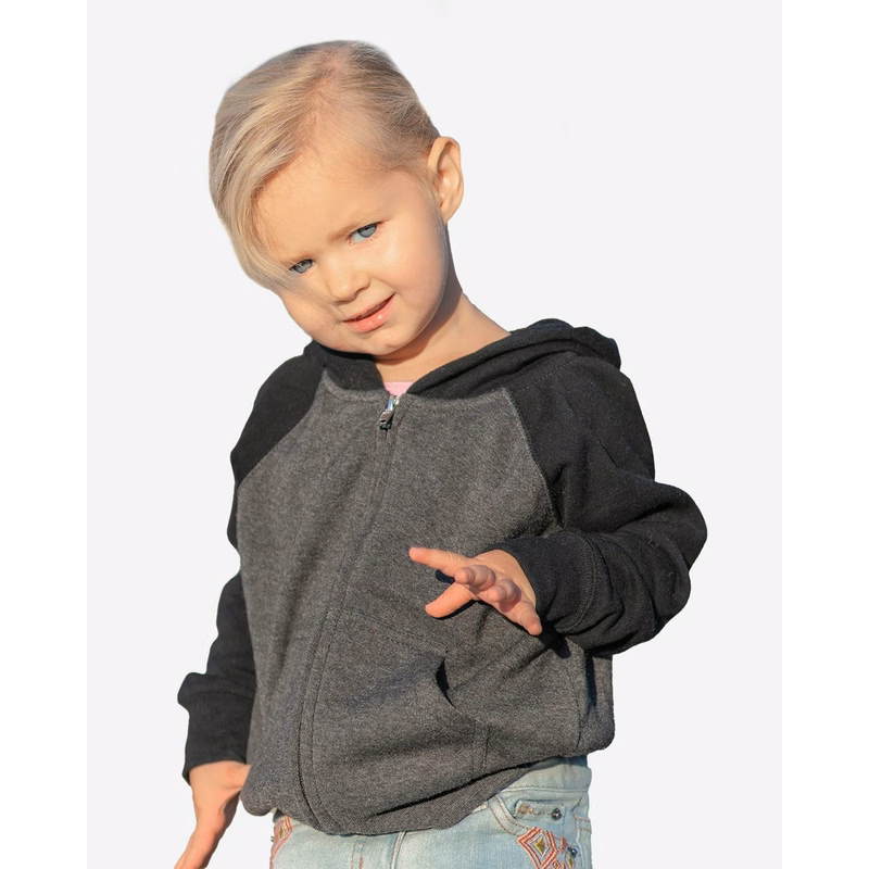 Toddler Lightweight Special Blend Raglan Zip Hood - PRM10TSBZ