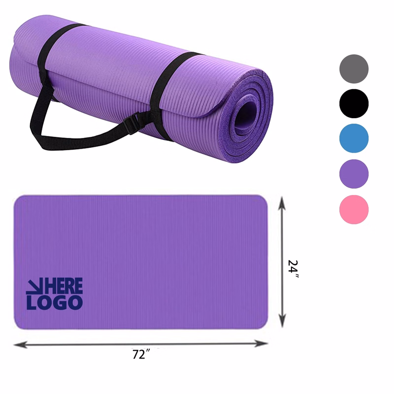 Fitness Yoga Mat With Carrying Strap