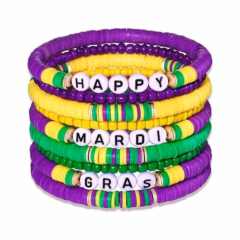 Plastic Purple elastic thread soft bracelet