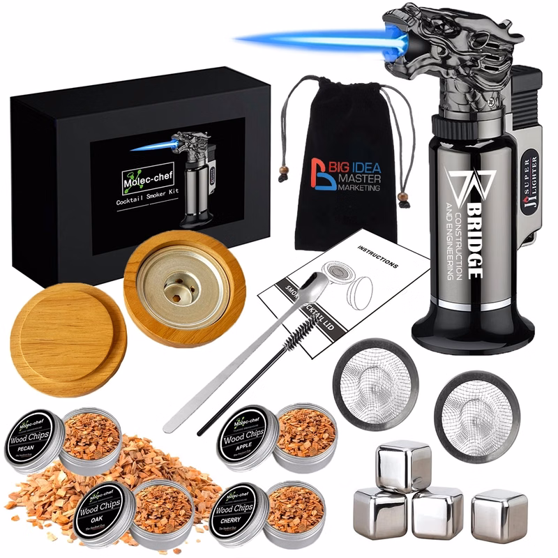 14 in 1 Custom Cocktail Smoker Kit With Torch