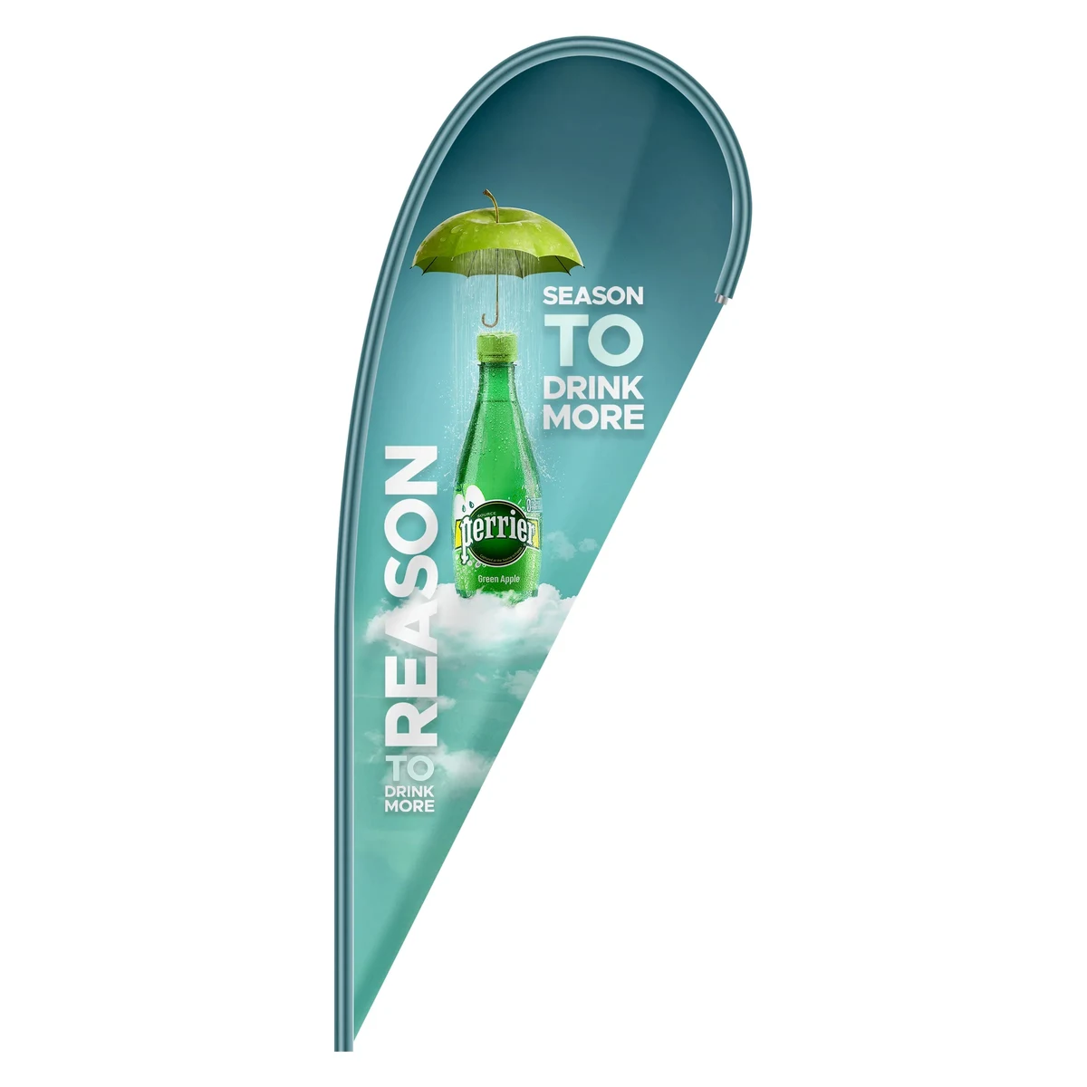 Custom Digital Printed Teardrop Flags 8.5' x 3.5' 1
